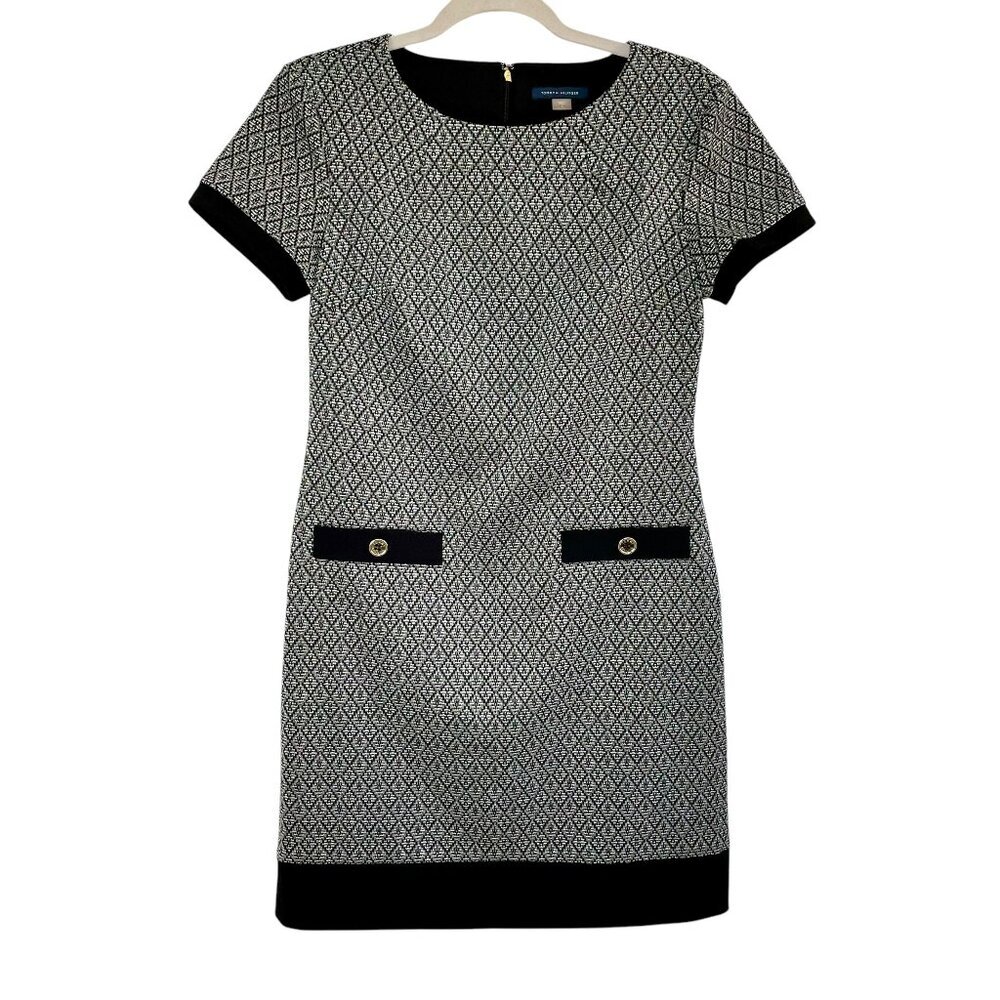 Tommy Hilfiger Black and White Midi Dress